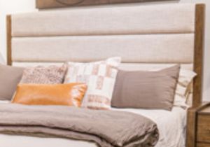 Signature Design by Ashley® Marxmore Brown King/California King Upholstered Panel Headboard