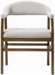 ACME Furniture Darcy 2-Piece Gray/Dark Walnut Upholstered Dining Side Chair Set-3
