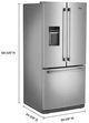Maytag® 30" 19.7 Cu. Ft. Fingerprint Resistant Stainless Steel French Door Refrigerator-2