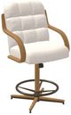 Chromcraft Customizable Ryland Metal Swivel Tilt Counter Height Dining Stool-3