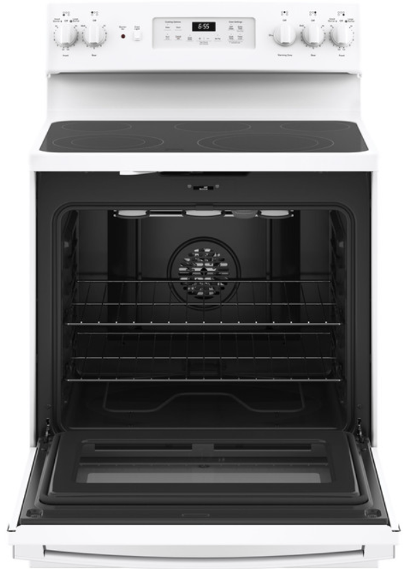 GE® 30" White Free Standing Electric Range-1