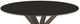 Amisco Customizable Asterisk Black Glass Round Table with Metal Starburst Stand-1