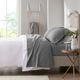 Olliix by Clean Spaces Charcoal Infused Charcoal King Solid Microfiber Sheet Set-2