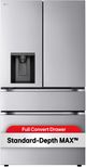 LG 36" 28.6 Cu. Ft. Stainless Steel Look French Door Refrigerator Full-Convert Drawer™-2