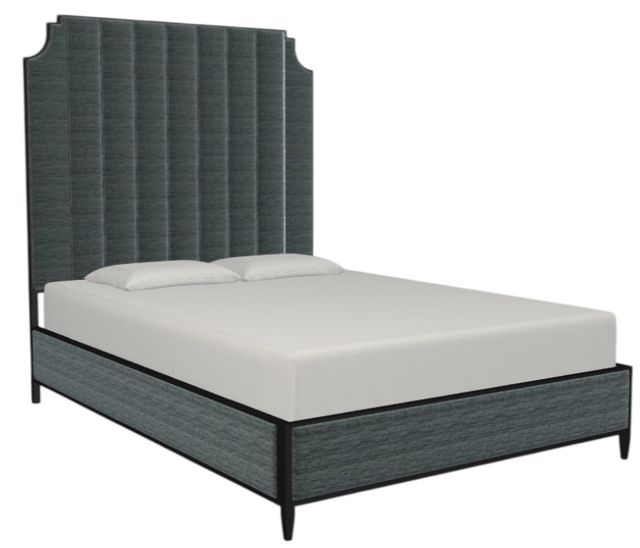 Wesley Allen Customizable Spencer King Upholstered Panel Bed-1
