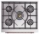 Ilve® Nostalgie II Noblesse 30'' Stainless Steel Pro Style Dual Fuel Range with Copper Trim-2