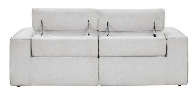Homelegance® Phoebe Light Gray Power Double Reclining Loveseat with Power Headrests-4