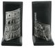A & B Home Colosseum 2-Piece Black/Silver Bookend Set-3