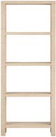 Crestview Collection Providence Natural 4-Shelf Etagere-2