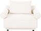 Moe's Home Collection Rosello White Armchair-1