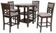 New Classic® Home Furnishings Mitchell 5-Piece Cherry Counter Height Dining Set-0