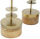 A & B Home Jada 3-Piece Gold Terrarium Lanterns on Stand Set-3