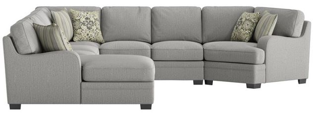 Emerald Home Analiese 5-Piece Light Gray Left-Arm Facing Sectional and Chaise-3