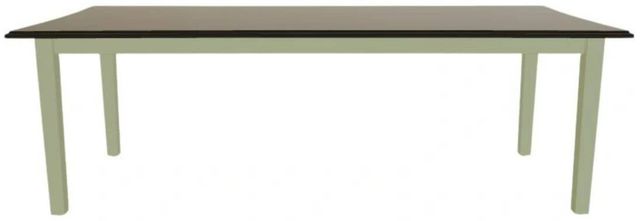 Mavin Customizable 42" x 72" Concave Extendable Dining Table with 18" Leaf-1