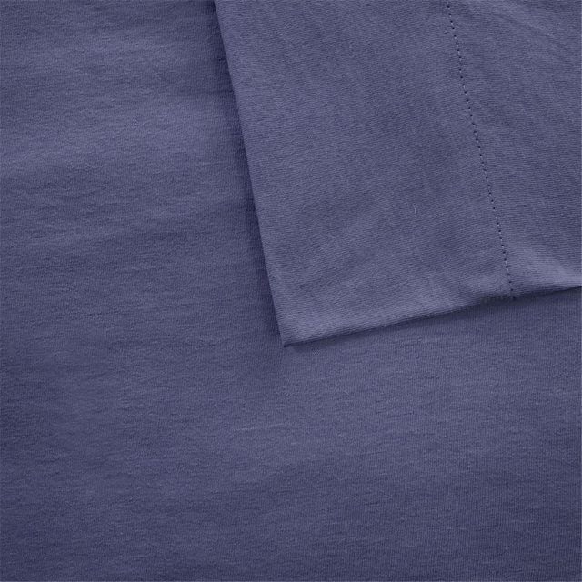 Olliix by Intelligent Design Navy Twin Cotton Blend Jersey Knit All Season Sheet Set-3