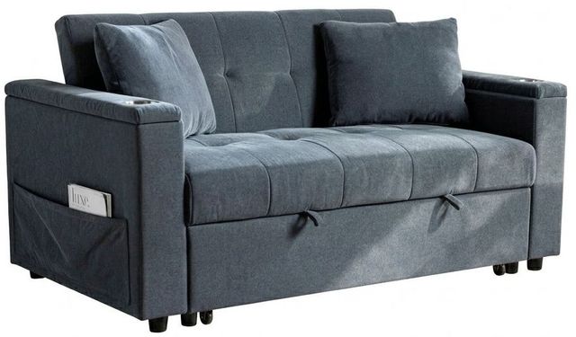 New Classic® Home Furnishings Selby Blue Pop-Up Sleeper Sofa-0