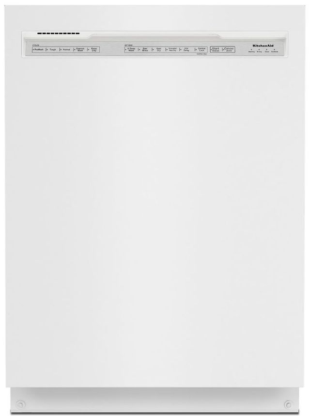 KitchenAid® 24" White Built In Dishwasher-0