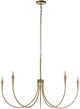 Renwil® Luzon Dark Antique Brushed Brass Chandelier-0