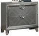 Furniture of America® Emmeline Silver Nightstand-0