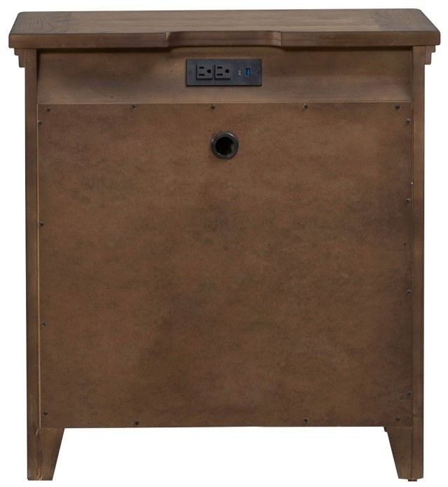 Liberty Furniture Carolina Park Amber Brown Nightstand-4