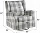 ACME Furniture Patli Gray Swivel Glider Chair-2