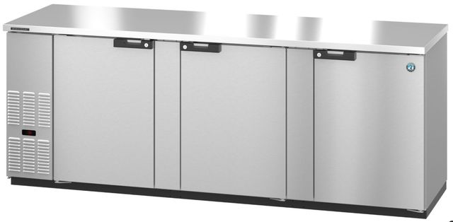 Hoshizaki Back Bar 96" 32.5 Cu. Ft. Stainless Steel Three Section Refrigerator-0