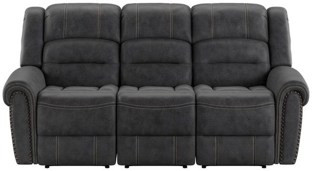 Emerald Home Baldwin Slate Gray Manual Sofa-1