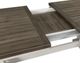 Intercon Drake French Oak Trestle Dining Table with Rustic Gray Base-3