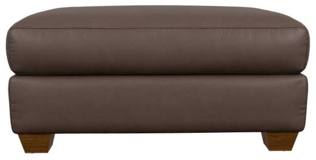 La-Z-Boy® Wilmette Cognac Leather Ottoman-1