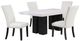 Steve Silver Co. Artemis 5-Piece Black/White 70" Dining Table Set-0
