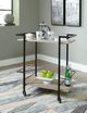 Signature Design by Ashley® Waylowe Brown/Black Bar Cart-4