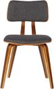 Armen Living Jaguar Charcoal/Walnut Dining Side Chair-3