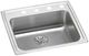 Elkay Lustertone® Classic Lustrous Satin 25" x 21-1/4" x 6-1/2" 3-Hole Single Bowl Drop-in ADA Sink with Perfect Drain®-0