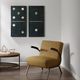Olliix by INK+IVY Two Black Dominos Gel Coated Printed Canvas 2 Piece Set-3