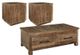 Signature Design by Ashley® Randale 3-Piece Distressed Brown Living Room Table Set-0