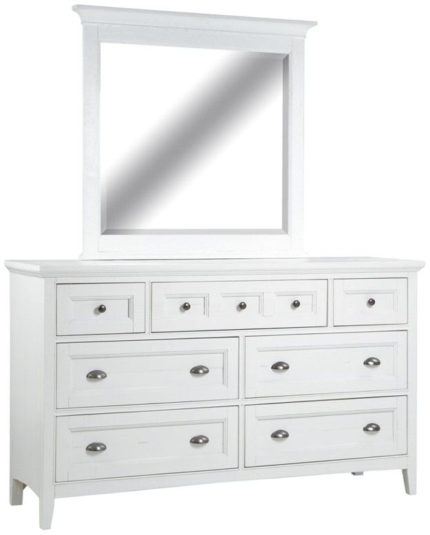 Magnussen Home® Heron Cove Chalk White Dresser and Mirror-0