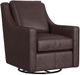 Flexsteel® Customizable Murph Leather Swivel Glider Chair-0
