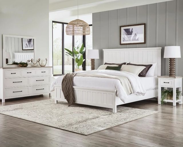 Riverside Furniture Cora Cloud/Fog 1-Drawer Nightstand-1