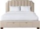 Elements International Harper Sand King Upholstered Storage Bed-2