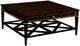 Fairfield® Matteo Linea Cafe Mocha Square Cocktail Table-0