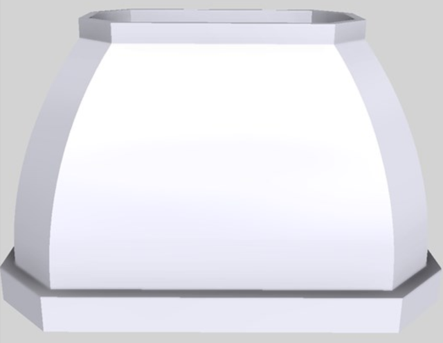 Vent-A-Hood® Designer Series 48" White Island Range Hood-0