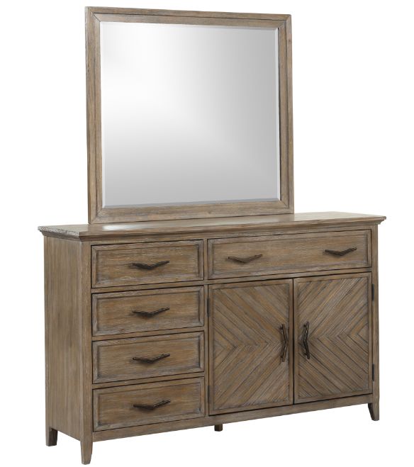 New Classic Home Furnishings Tybee 4-Piece Sand Queen Bedroom Set-2
