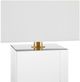 Currey & Company Clara Clear/Off-White Table Lamp-4