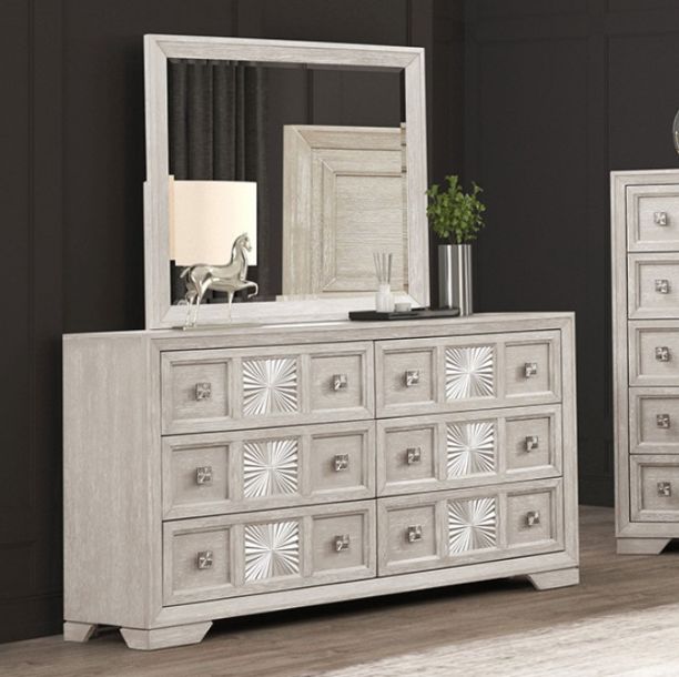 Furniture of America® Argenthart Light Gray Dresser-0