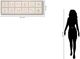Classy Living Timeless Sunlit Minimalist Texture Grid Wall Art-2