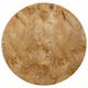 A & B Home Neutral Brown Round Pedestal Coffee Table with White Base-2