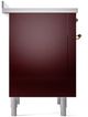 Ilve® Nostalgie II Series 36" Burgundy Pro Style Induction Range-4