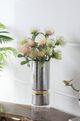 A & B Home Silver/Gold Large Candle Holder-1