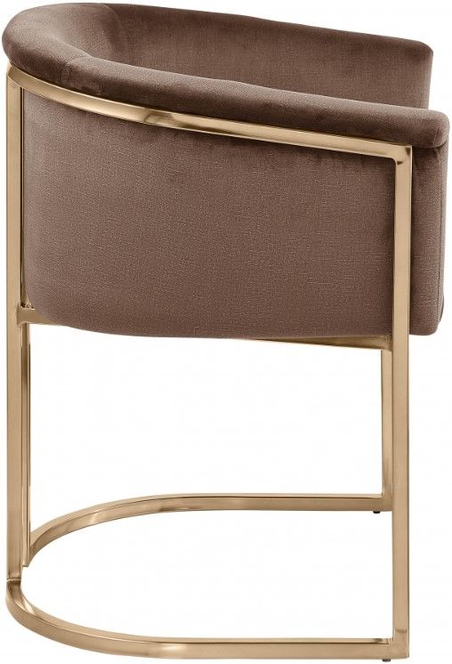 Meridian Furniture Tierra Brown Velvet Dining Chair-2