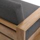 Dovetail Furniture Darlene Charcoal/Natural Fabric/Teak Outdoor Sofa Chair-5